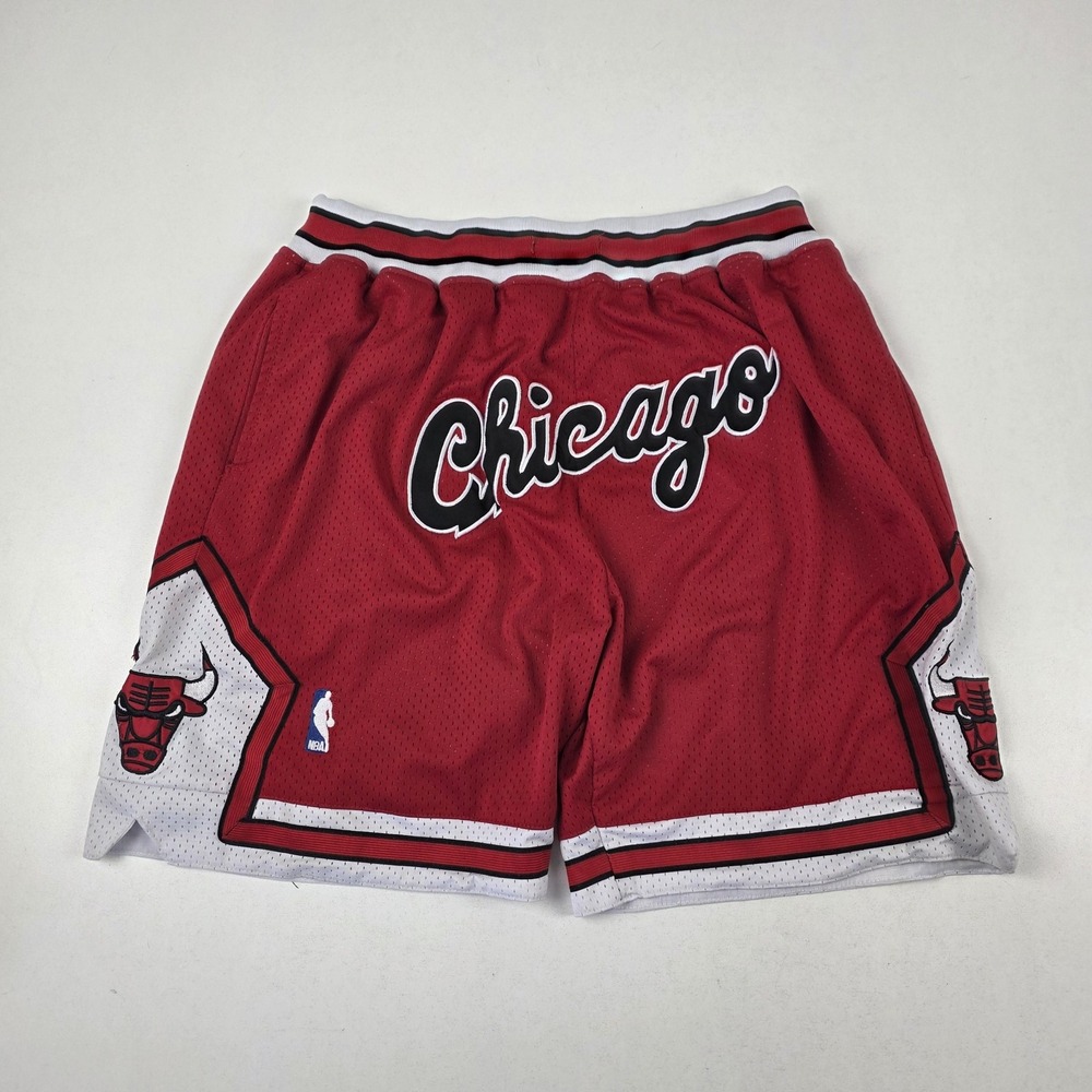 Chicago‎ Bulls Shorts Mens Red NBA Basketball Just Don 1997 98 Made USA